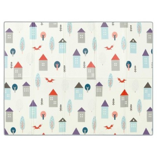 Dream on Me Play time reversible baby Play mat, Color: Cloud and jungle