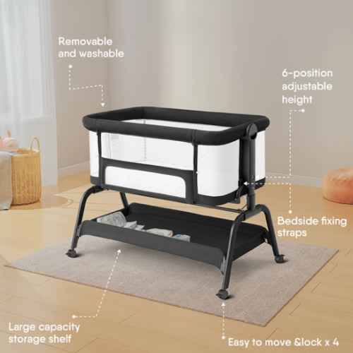 BabyBond Baby Bassinet 3 in 1 Bassinet Bedside Sleeper with Soft Mattress and Sheet for Baby
