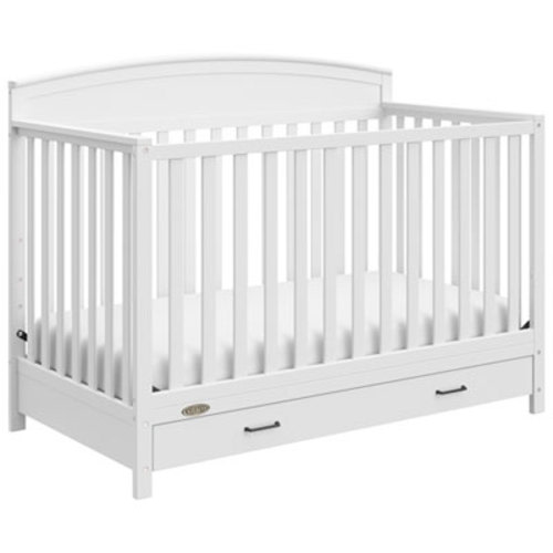 Graco Benton 5-in-1 Convertible Crib with Drawer - White