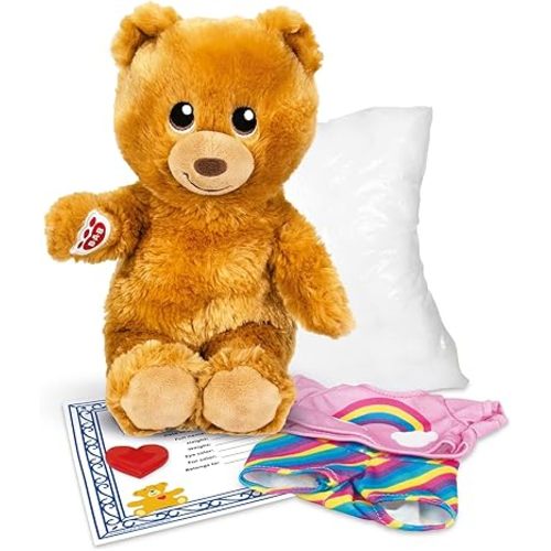 Casdon Build-A-Bear Workshop Furtastic Toy Bear & Outfit Assortment | Assorted Cuddly Toy Bears and Outfits for Children Ages 3+ | Ready to Stuff! | Filling, Heart, and Certificate Also Included