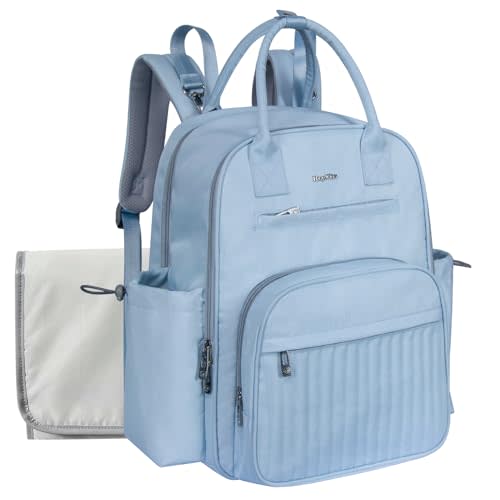 Hap Tim Nappy Bag Backpack, Large Capacity Baby Diaper Bag Backpack with Changing Pad,19 Pockets, 2 Stroller Clips, Baby Registry Search, L) : Amazon.com.au: Baby