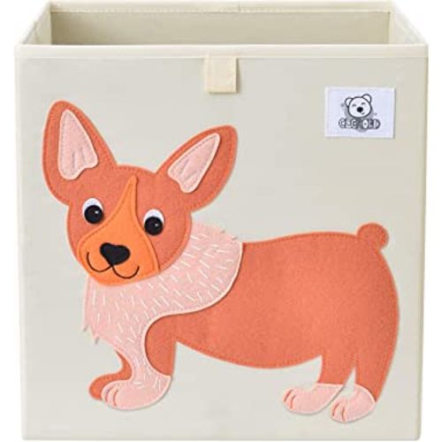 Foldable Animal Cube Storage Bins 13 inch (Dog)