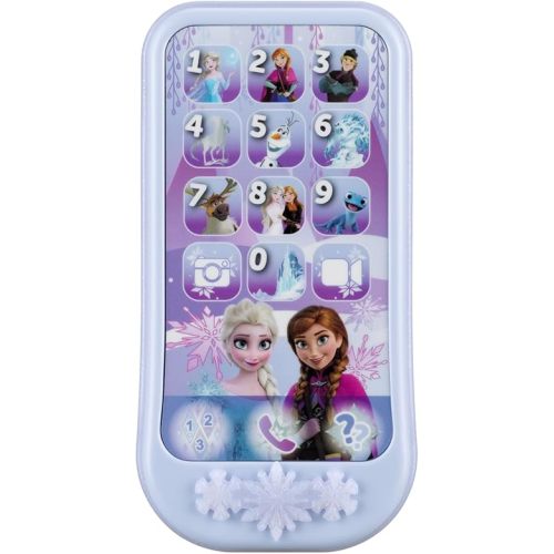 eKids Disney Frozen Toy Phone for Kids, Toddler Toys with Preschool Learning Activities Designed for Fans of Frozen Toys