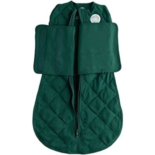 Dreamland Baby Sleep Swaddle | Gently Weighted Sleep Swaddles 100% Natural Cotton 2-Way Zipper Machine Washable and Dryable | Newborn/Infant Swaddle Transition Swaddle Sleeping Bag