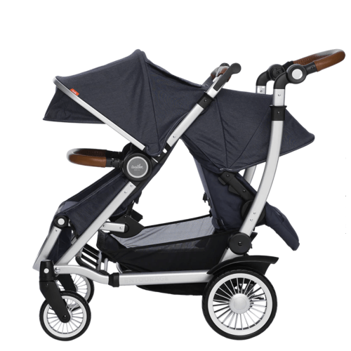 The Entourage 2.0 - Stroller with second seat in Black