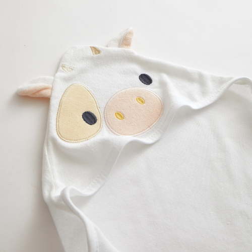 Parent's Choice 2-pack 30" x 30" Cow Hooded Towel