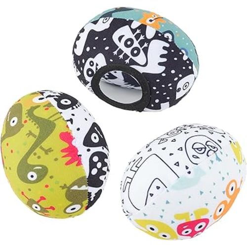 The MamaRoo Replacement Balls (for Mamaroo Swing) Offer More Interaction and Reversible Ball Options to Complement The Multi-Coloured MamaRoo Cradle in a Set of 3 Balls