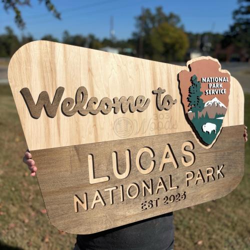 National Park Service Kids Name Sign, Custom NPS sign, National Park Name Sign, Adventure Sign, Kids Name Sign, Woodland Theme