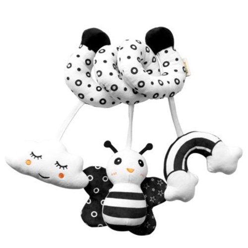 AIPINQI Baby Pram Crib Activity Spiral Plush Hanging Toys for Stroller Car Seat,butterfly