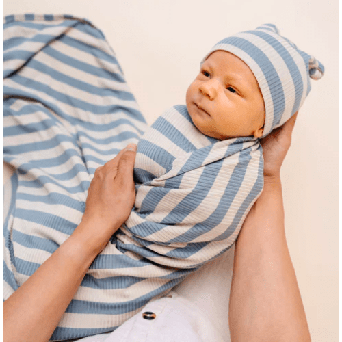 Pre-Order: Lincoln Ribbed Swaddle Blanket