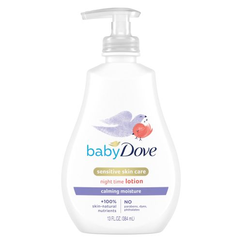 Baby Dove Sensitive Skin Care Baby Lotion For a Soothing Scented Lotion Calming Moisture Hypoallergenic and Dermatologist-Tested 13 oz C27