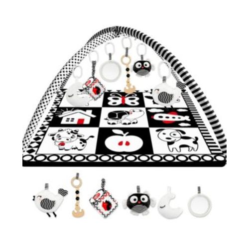 Super Soft Black&White Floor Round Playmat for Babies