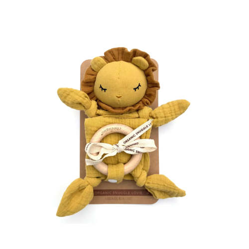 Organic Snuggle Lovie Blanket - Lion