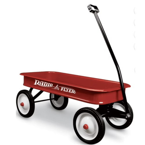 Radio Flyer, Classic Red Wagon with 10 inch Foldable Metal Steel Wheels