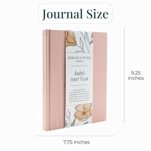 Baby First Year Book - Heirloom Keepsake Baby Memory Book to Record Important Milestones, Photos, Ultrasounds & More - Newborn Books (Lilac,112 Pages)