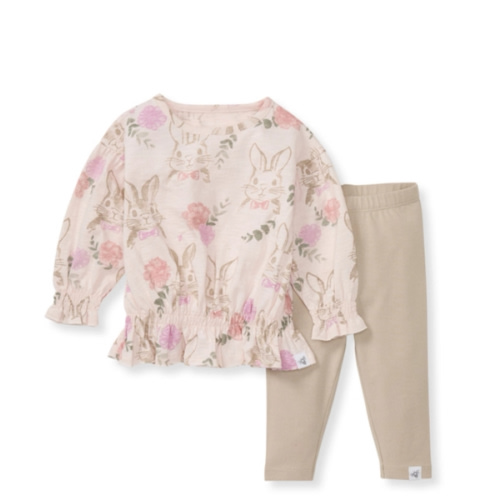 Bunny Floral Organic Cotton Infant Set