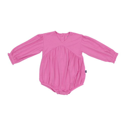 Larkspur Baby | Bubble Romper in Purrfectly Pink