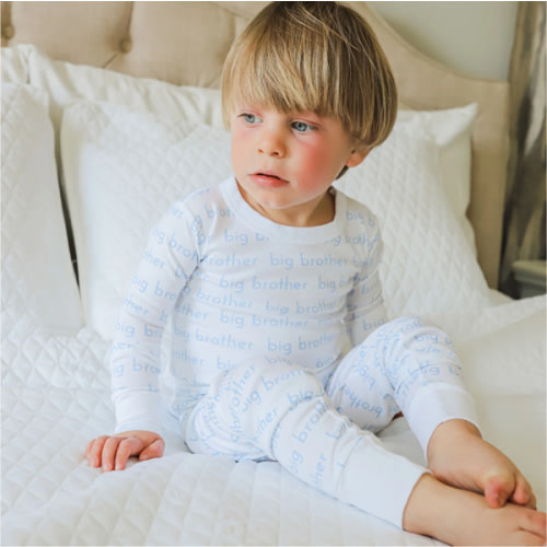 Magnolia Baby Boy Big Brother Print Long Pajamas