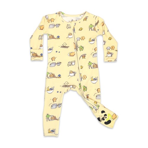 Baby & Toddler Kids' Love You Brunches Footie Pajamas, Newborn, Yellow