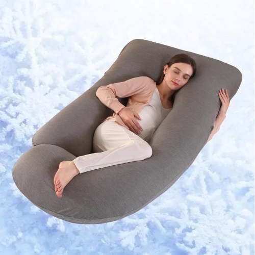 ALLOPERA, Pregnancy Pillow, 57 inch, Full Body with Cooling Cover
