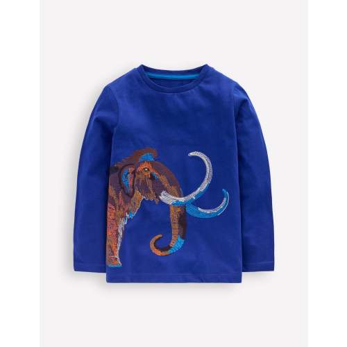 Longsleeve Superstitch T-shirt-Sapphire Blue Mammoth