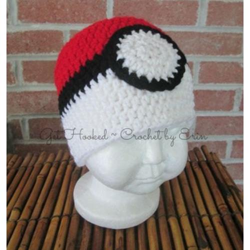 Pokemon Poke'ball Hat/ beanie/ ALL SIZES/  ships everywhere/sizes in description