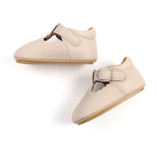 Newborn Baby Leopard PU Leather Non-slip Soft Sole Toddler Walking Shoes