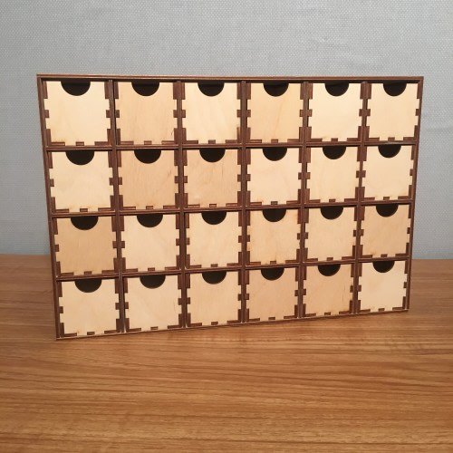 Multi Compartment Organizers with Drawers - Advent - Countdown - DIY ASSEMBLY REQUIRED