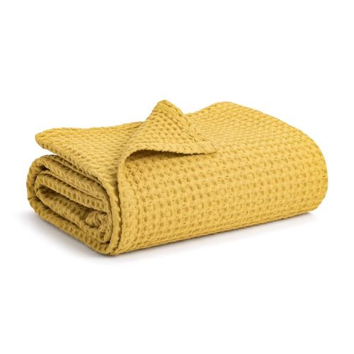 Simka Rose Waffle Baby Blanket Cotton Soft Breathable Swaddle Blanket for Baby Nursery, Stroller & Crib Blanket - Baby Receiving Blankets for Boys & Girls Gender Neutral Toddler Blanket
