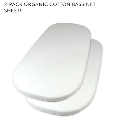 2-Pack Organic Cotton Bassinet Sheets | Honest Baby Clothing