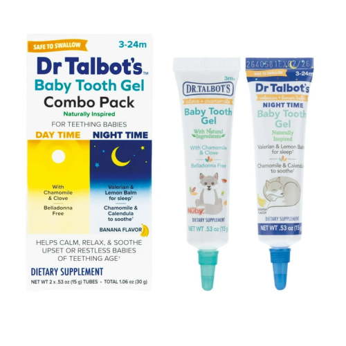 Dr. Talbot's 2pk Naturally Inspired Baby Tooth Gel Night & Day Combo