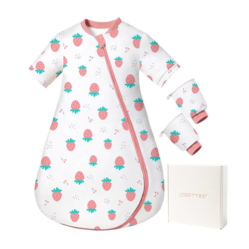 2.5 TOG Baby Sleep Sack for Winter 6-12 Months - Super Warm Quilted Wearable Blanket with Removable Sleeves, Two-Way Zipper for Easy Diaper Changes, Soft & Cozy Infant Sleeping Bag