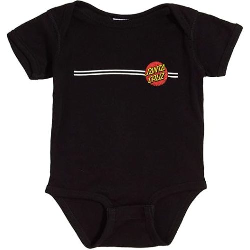 SANTA CRUZ Classic Dot S/S One Piece T-Shirt Black 18 Mos Infant