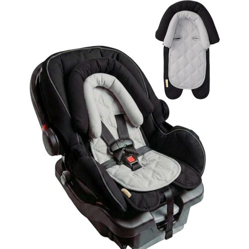 GoldBug Baby & Toddler 2-in-1 Car Seat Head Support - Black