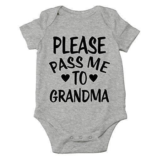 CBTwear Please Pass Me To Grandma Baby Bodysuit Funny Infant Outfit Cute Newborn Clothes Unisex Romper