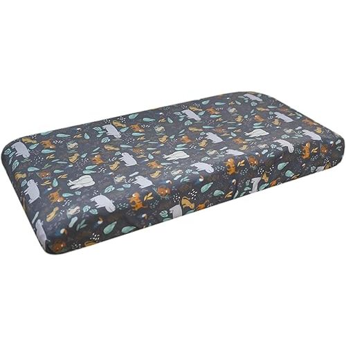 Copper Pearl Premium Knit Changing Pad Cover : Soft, Stylish, and Universal Fit for All Standard Diaper Changing Pads, Trendy Design Changing Pad Covers, Bengal