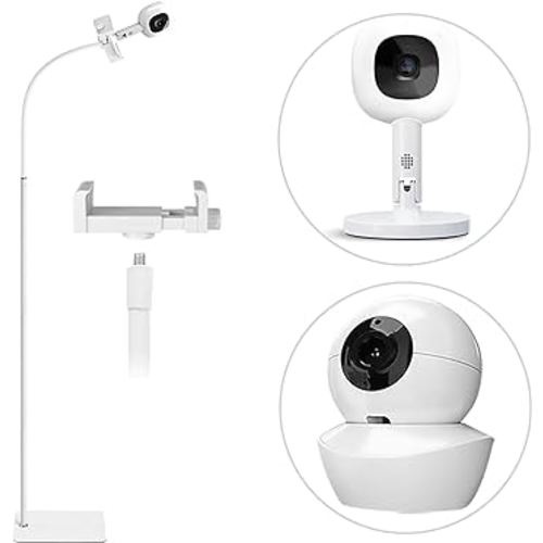 BFYTN Baby Monitor Floor Holder Stand Mount & Clamp for Baby monitor Camera with 1/4 screw hole,Compatible with Nanit Pro Smart Baby Monitor, Height Adjustable 67" Compatible with Babysense HDS2/V43