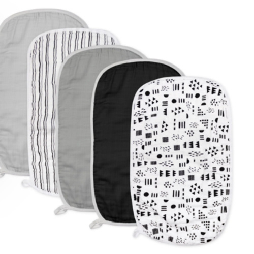 5-Pack Organic Cotton Multi-layer Woven Burp Cloths | Honest Baby Clothing