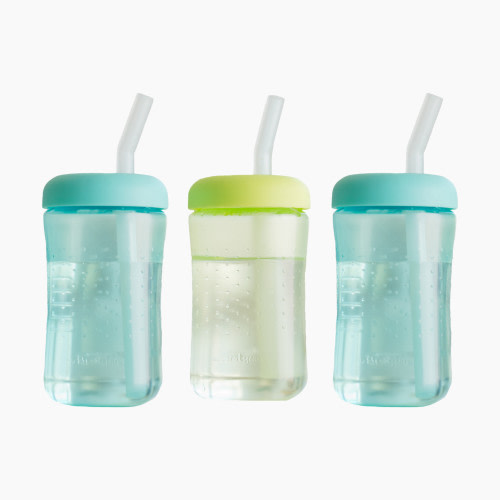 The First Years Squeeze & Sip Straw Trainer Cup - Blue & Green