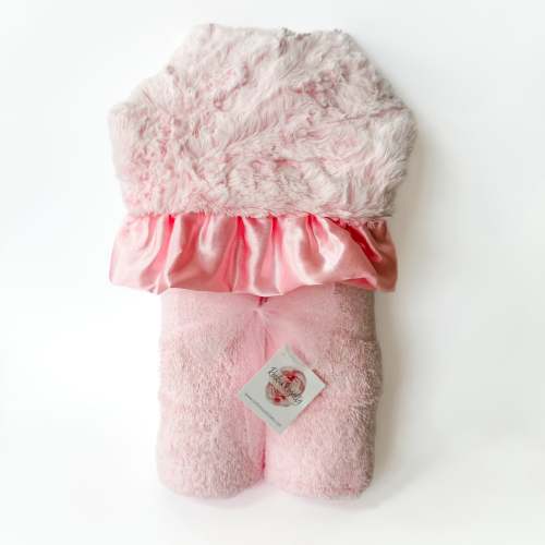 Plush Hooded Bath Towel- Girly Girl