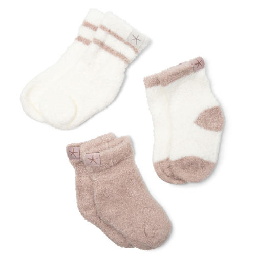 Barefoot Dreams Baby 3-Pack CozyChic Lite Sock - Sam's Club