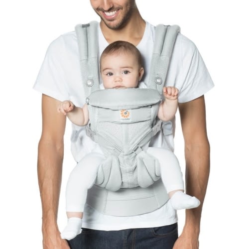 Pearl Grey Omni Classic Mesh Baby Front Carrier | Ergobaby