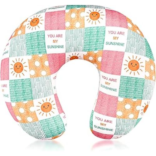SWESEN Nursing Pillow Cover for Baby Girl, Soft Organic Breastfeeding Pillow Slipcover, Newborn Feeding Pillow Cover, Sunshine