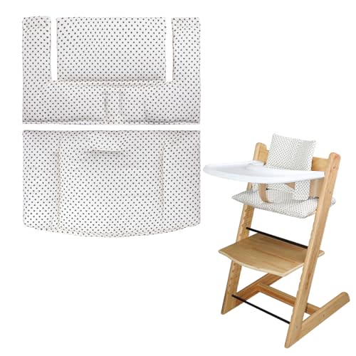 For Tripp Trapp High Chair Cushion, Soft And Comfortable For Tripp Trapp High Chair Cushion, For Tripp Trapp Cushion Set Makes It Safer And More Comfortable For Baby To Sit On (Beige Little Star)