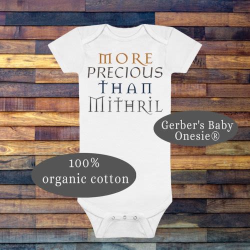 Lord of the Rings Baby, Hobbit Fan, Onesie® Organic Baby Bodysuit, Mithril Baby Onesie®, Precious Baby Onesie®, Gift for New Parent, Hobbit - Etsy