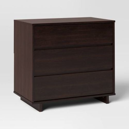 Modern 3 Drawer Dresser Espresso - Room Essentials™: Storage, Particle Board Frame, Carb Certified