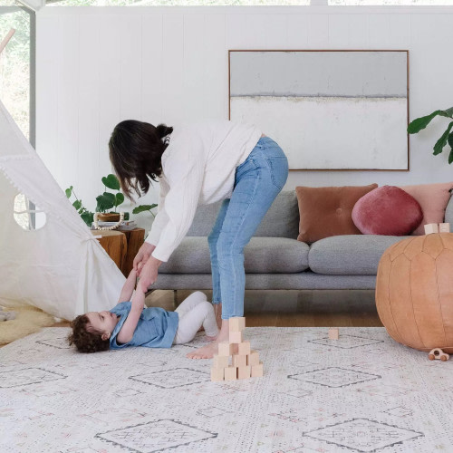 House of Noa Little Nomad Play Mat l Ula - Oat, 6X8