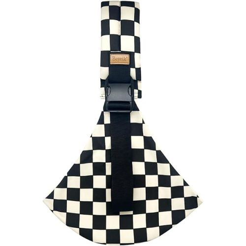 Baby Sling Carrier,Baby Sling,Toddler Carrier,Adjustable and Non-Slip Hip Seat Carriers Carrying 10-30 lbs(Ebony Check)