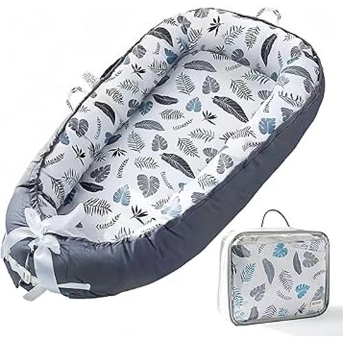Baby Lounger Cover for Newborn 0-24 Months Soft Baby Nest Cover Organic Breathable Nest Lounger Pillow for Infants