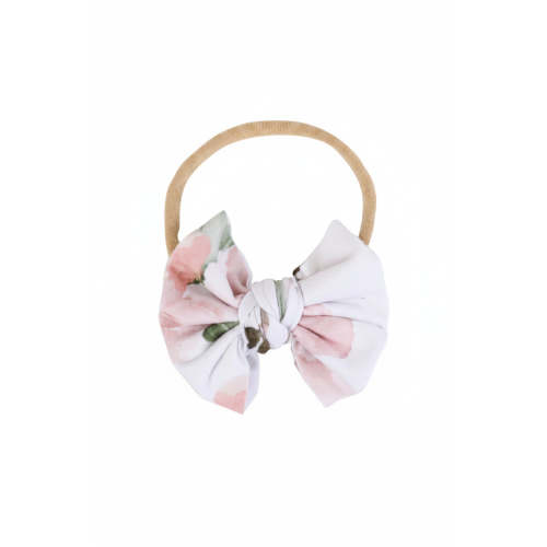 Millie's Dusty Rose Floral Knit Bow Headband